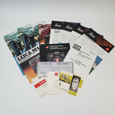 Lot of Vintage Leitz/Leica Camera Brochures Quarterly's Tour Book Warranty Card 