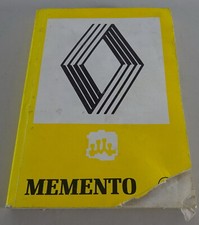 Diagnosis Manual Renault Memento For R4 / R5 / Alpine GTA / Trafic / Etc. 1988