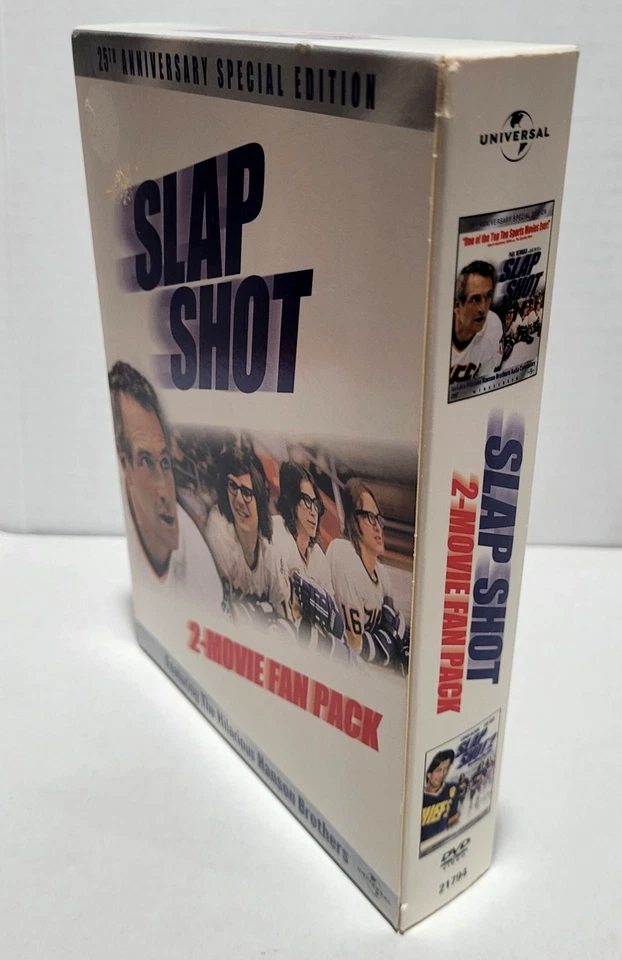 Slap Shot 2-Movie Fan Pack 25th Anniversary Special Edition (2-Disc, DVD, 2002) - Image 4 of 4