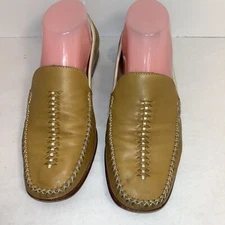 Cole Haan Shoes Womens 8b Stitched Toe Loafer Moccasins D14083 Brown Leatherneck