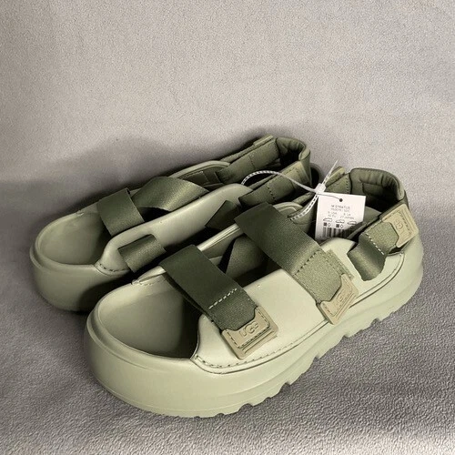 Nuovi senza scatola UGG 1153078 sandali plateau leggeri con cinturino uomo taglia 9 trifoglio sfumato G