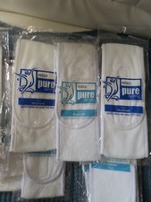 3 Pack Unisex Sweatband Headband Terry Cloth Moisture Wicking White - NEW