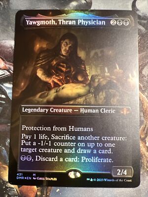 1x Yawgmoth, Thran Physician Foil (431) Borderless Dominaria