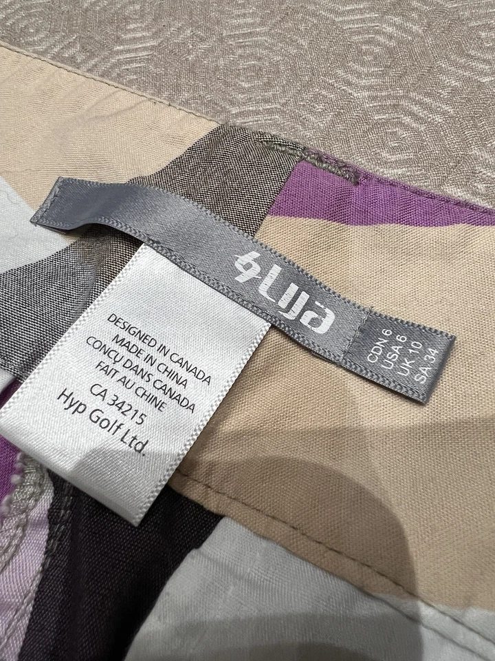 LIJA Women's Checked Golf Shorts (Size UK 10)- Cotton Rich - Image 4 of 4