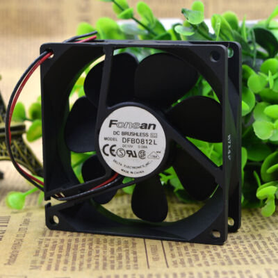   Ultra-quiet 2-wire Computer Case Fan Dfb0812l 12v 8025 8cm 0.08a #T6