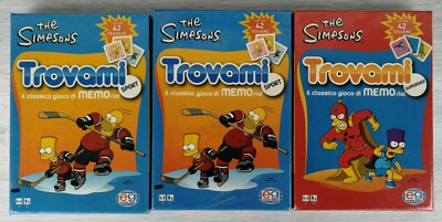 FINDE MICH - MEMORY GAME - ZB - SIMPSON - LOT 3 SPIELE VERSIEGELT