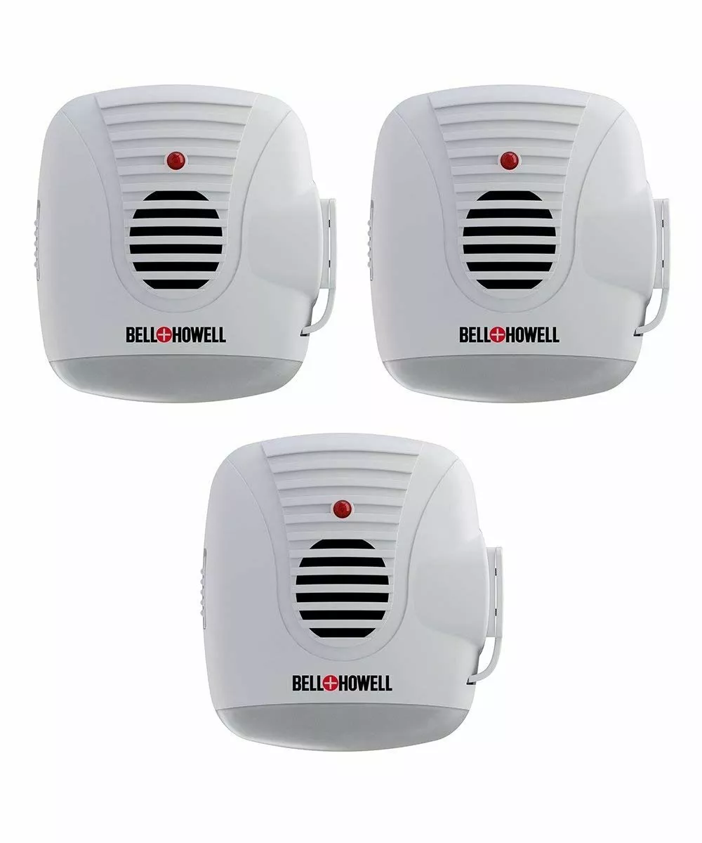 Bell and Howell Ultrasonic Pest Repellers with Extra Outlet - 3 Pack