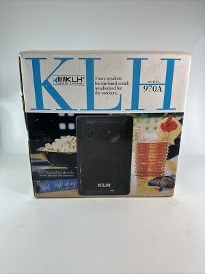 KLH 970A Main / Stereo Speakers Brand New Open Box