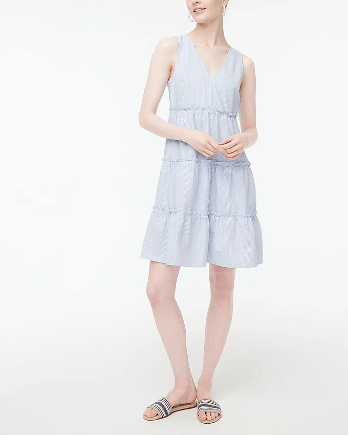 J crew factory seersucker clearance dress