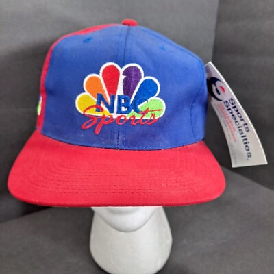 VTG Sports Specialties NBC Sports TV Peacock Logo Snapback Hat NWT 90s  ●READ●
