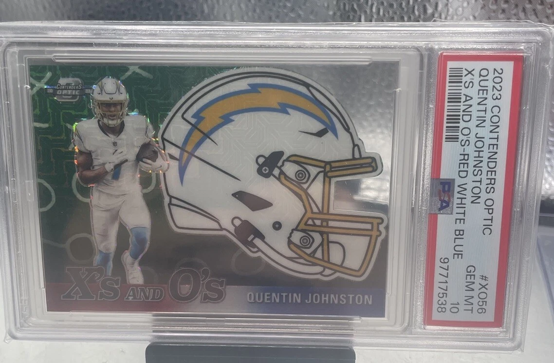 Quentin Johnston Panini Contenders Optic X's and O's #XO56 Red White Blue