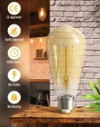 8 x Dimmable B22 Vintage Edison Light Bulbs 6W 600lm, Warm White 2700k pack of 8