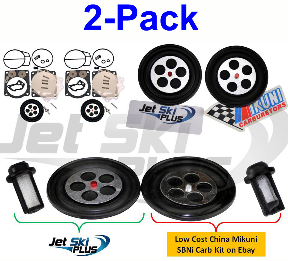 Sea-Doo 947 951 XP RX GSX GTX LRV Sportster LE Mikuni Carb Rebuild Kit Carburetor Seadoo Jet Boat - Foto 8