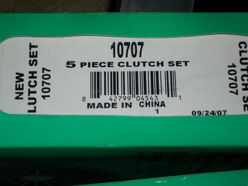 NUEVO KIT EMBRAGUE PIONEER 5 PIEZAS 1989-1994 ISUZU TROOPER 2.6L 10707 9-7/16 X 1 X Foto 2 de 2