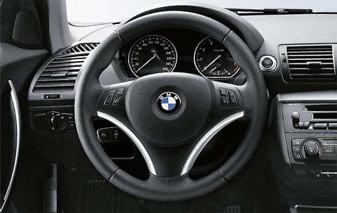 BMW GENUINE E81/82/87/88 E90/91/92/93 CHROME STEERING WHEEL TRIM COVER 6850544 - Picture 5 of 7