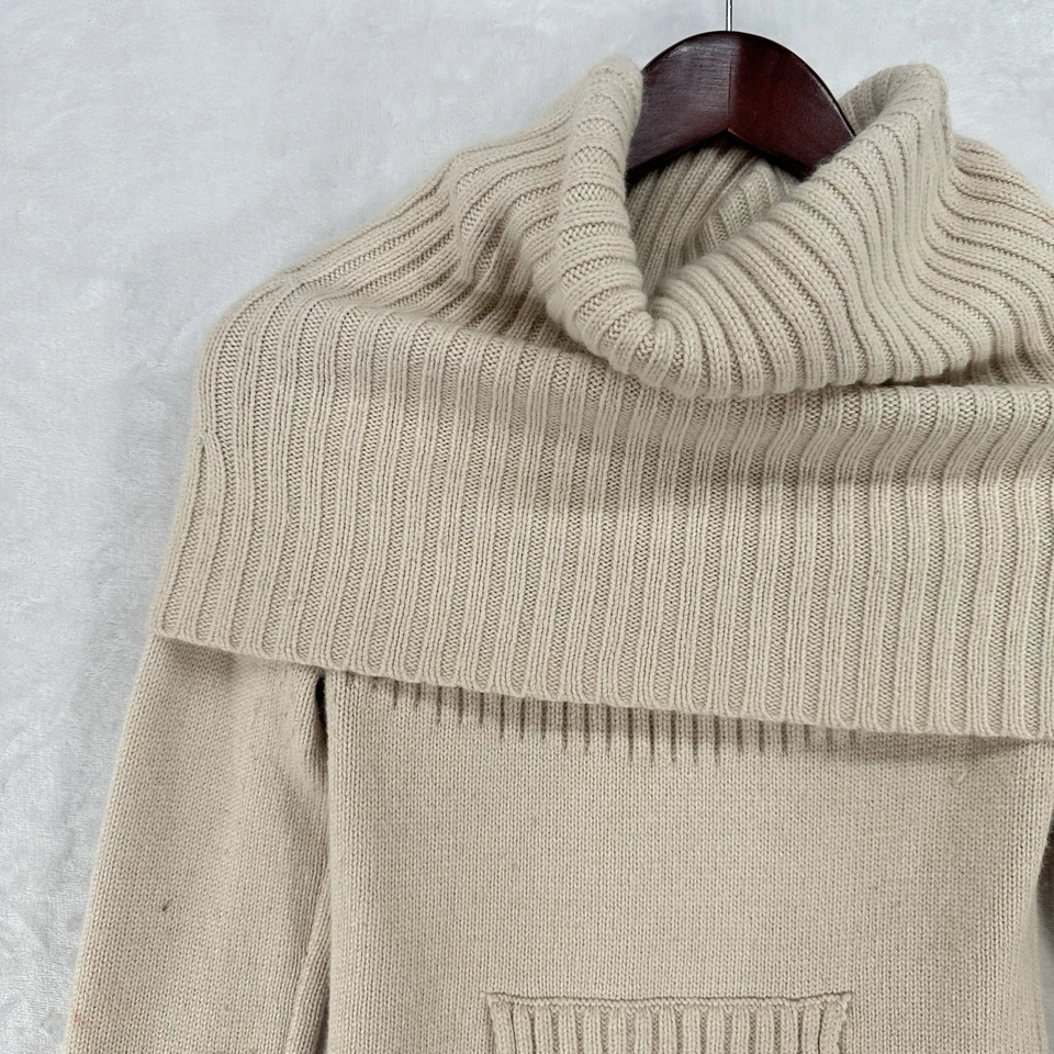 Suéter Anthropologie Sleeping On Snow para mujer XS marfil cabello de conejo mezcla capucha Foto 2 de 4