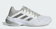  IF0407 WOMENS ADIDAS BARRICADE 13 'CLOUD WHITE CORE BLACK GREY'