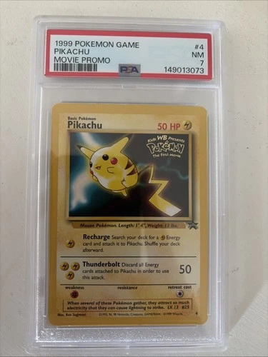 1999 Pokemon Game Pikachu Movie Promo PSA 7