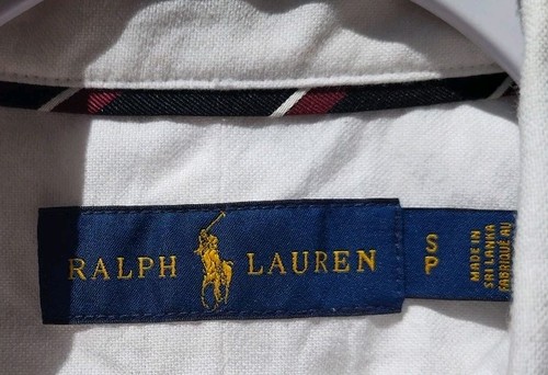 Ralph Lauren Skull Crossbones Shirt Mens S White All Over Embroidered Skulls VTG - Picture 9 of 9
