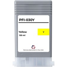 Replacement Ink Cartridge Compatible with Canon PFI-030 130ml Yellow USA
