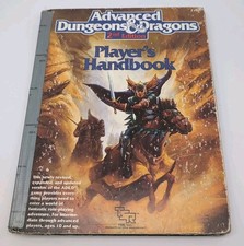 1989 1st Printing PLAYER'S HANDBOOK Advanced Dungeons Dragons 2nd Edition LOOK