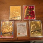 Fleer Michael Jordan 23 Karat Gold Retirement Limited Edition Card Lot 1999