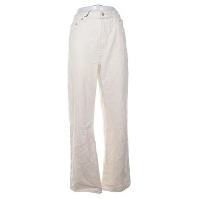 Stay, Jeans, Größe: L, WIDE MID Ecru, Beige, Baumwolle, Einfarbig, Denim #2bq