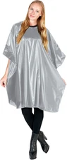 Jumbo Shampoo Cape, 45" W X 54" L, Waterproof & Stain-Resistant Vinyl, Touch-And
