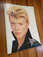 David Bowie Serious Moonlight US Tour 1983 Program Book, VG, Vintage