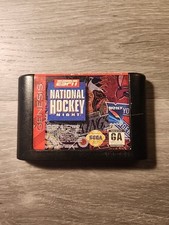 ESPN National Hockey Night (Sega Genesis, 1994) game, Tested And Working