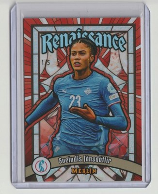 SVEINDIS JONSDOTTIR /5 - Topps Merlin Women Euro 2025 - RENAISSANCE - Island