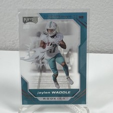 Jaylen Waddle RC 2021 Panini Chronicles PLAYOFF MOMENTUM Rookie #PMR-6 NM Card. rookie card picture