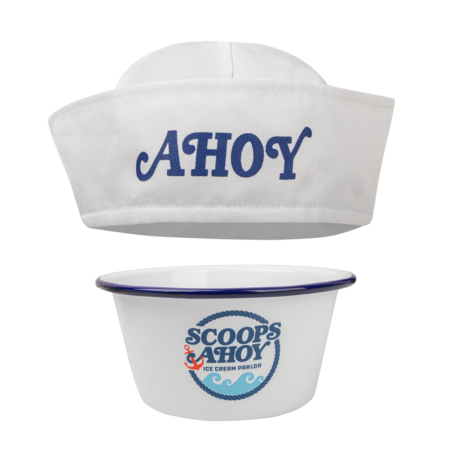 Cinereplicas Stranger Things - Scoops Ahoy Ice Cream Bowl and Ahoy Hat - Officia 6490₽