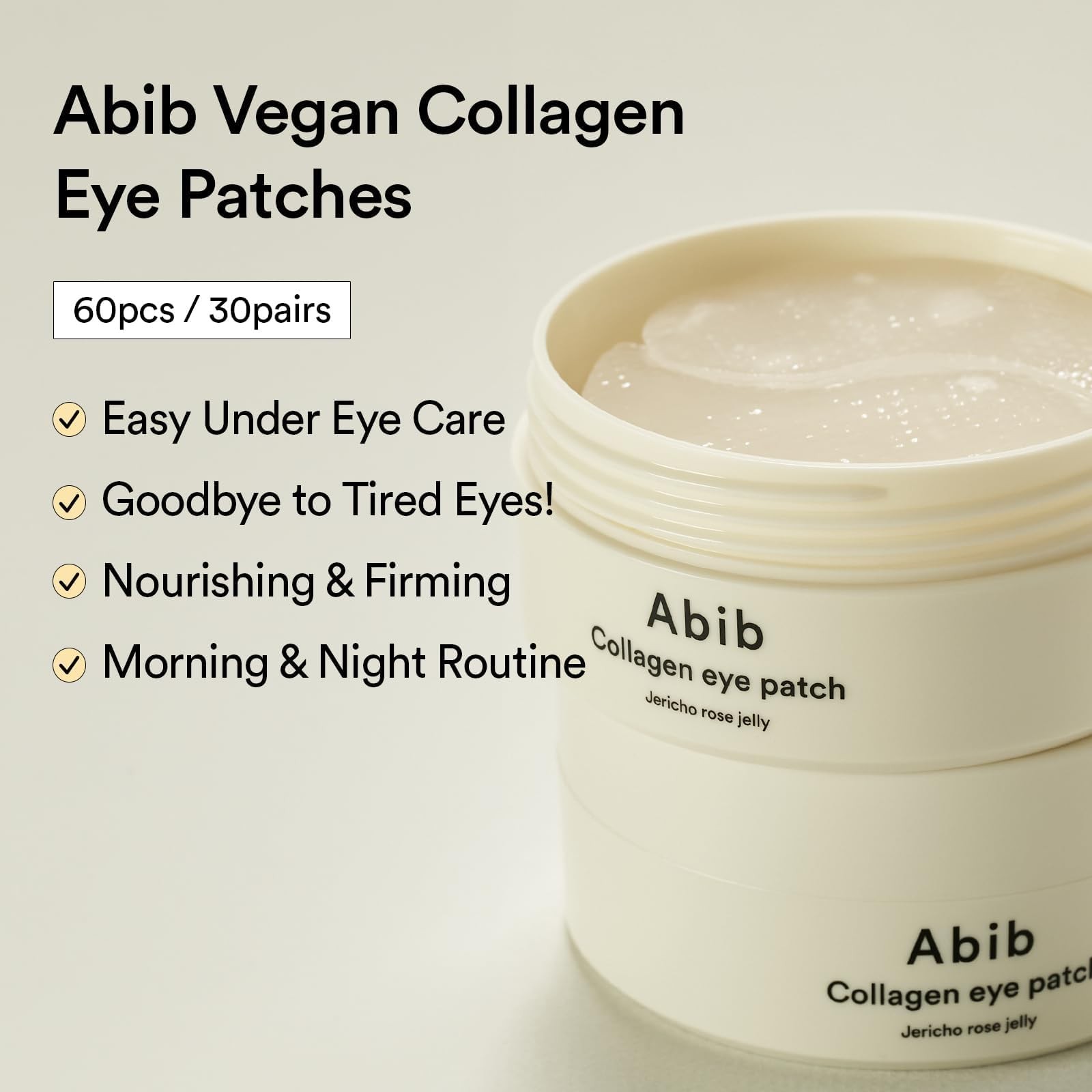 	Abib Collagen Eye Patch Jericho Rose Jelly 60 Patches Korean Under Eye Patches	