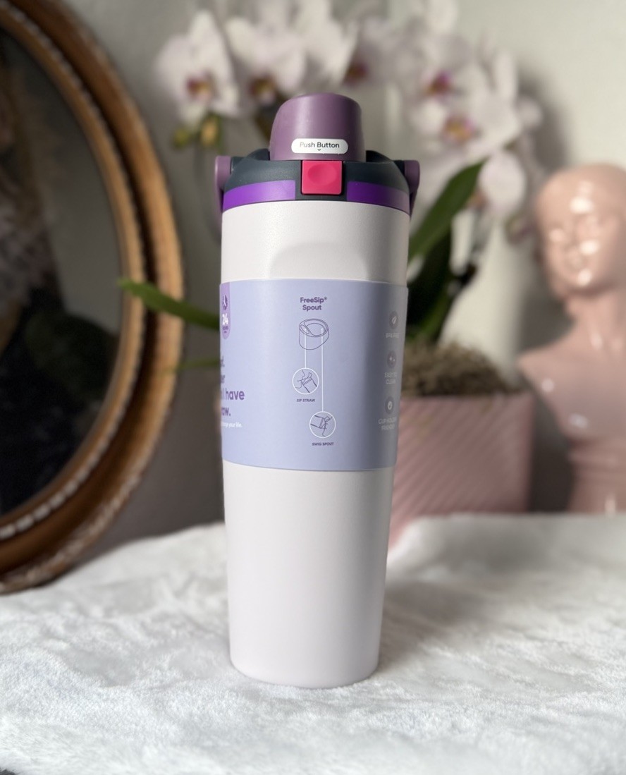 Owala DREAMY FIELD 30 OZ Freesip Sway NWT Pale Purple Lavend
