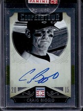 2015 Panini Cooperstown Craig Biggio HOF Signatures Auto #12 Astros