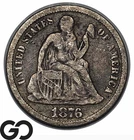 1876 Seated Liberty Dime