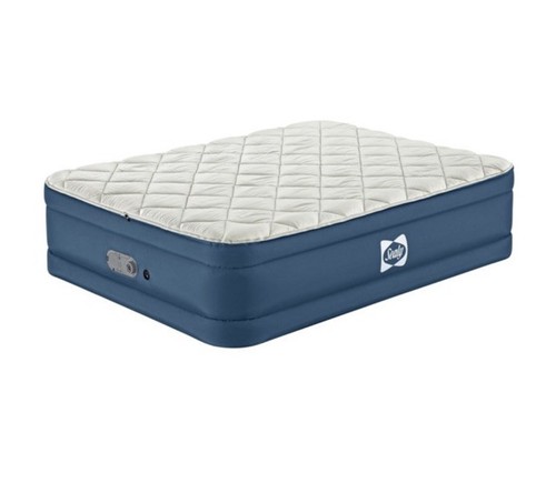 Sealy Queen Air Mattress Built-in Dual Pump AlwayzAire Tough Guard Duvet Top - Picture 3 of 16