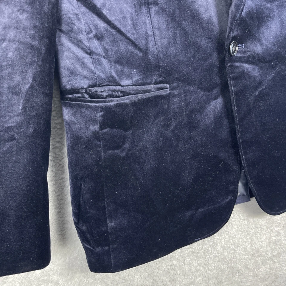 Blazer ajustado Express azul de terciopelo para fotógrafo para hombre talla 38R noche cóctel Foto 3 de 4