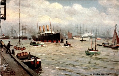 Gilette, Hamburg, Hafen, Raphael Tuck & Sons, Berlin, HOFLIE Postcard