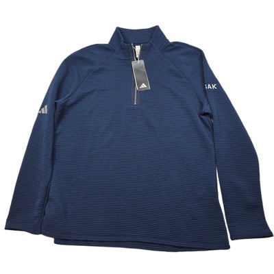 Adidas Golf Collegiate Pullover Sweatshirt Womens XL Navy 1/4 Zip Co. Logo NEW
