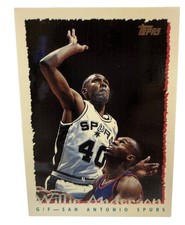 Willie Anderson 1994 Topps Basketball Card San Antonio Spurs G/F #128 S275