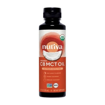 Organic C8 MCT Oil 12 Oz  by Nutiva