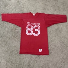 Vintage 80’s Collegiate Pacific San Francisco 82 Shirt 3/4 Sleeve USA Size Med