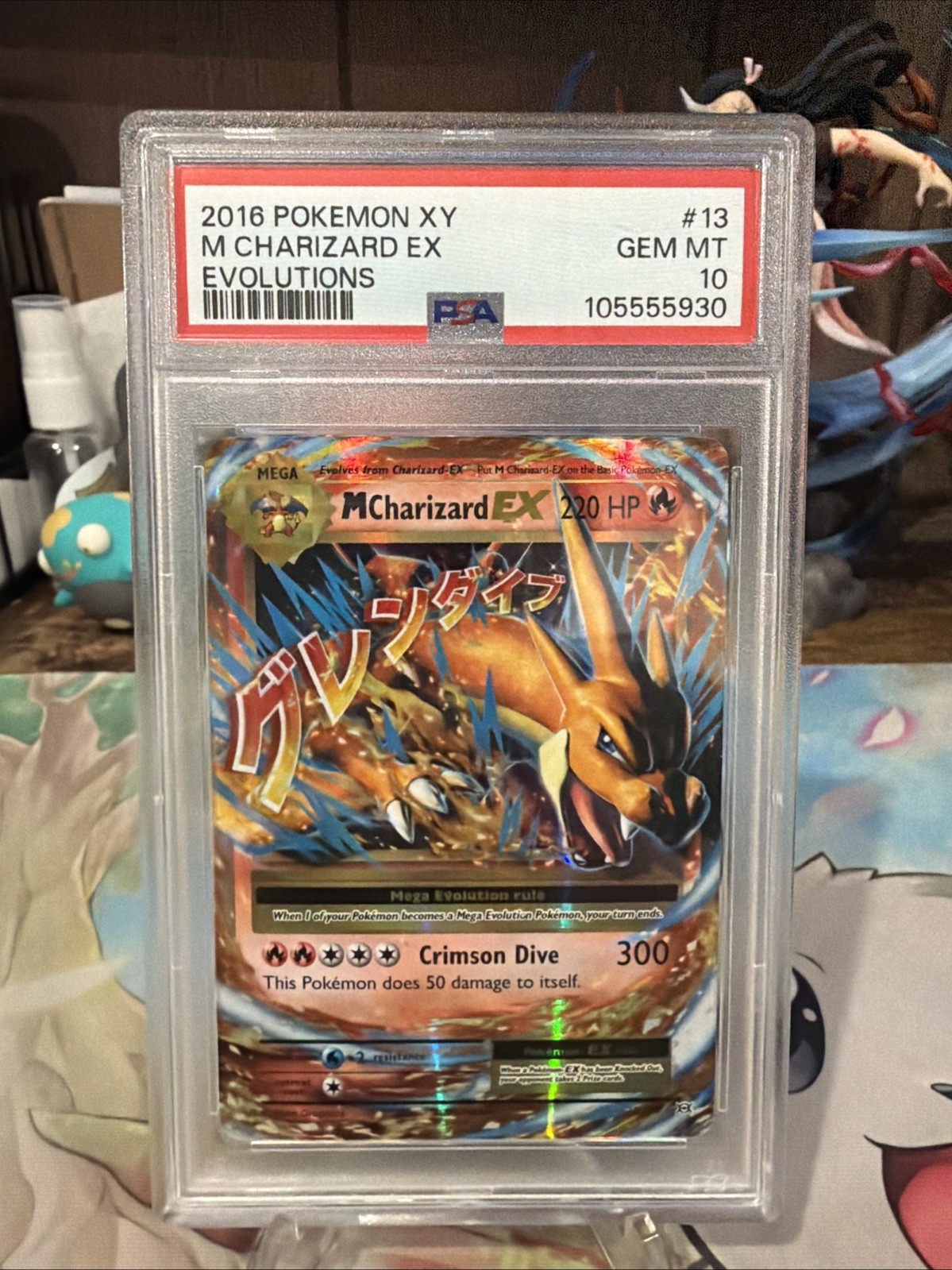 Pokémon TCG XY Evolutions 2016 M Charizard EX Holo Card 13/108 PSA 10 Gem Mint