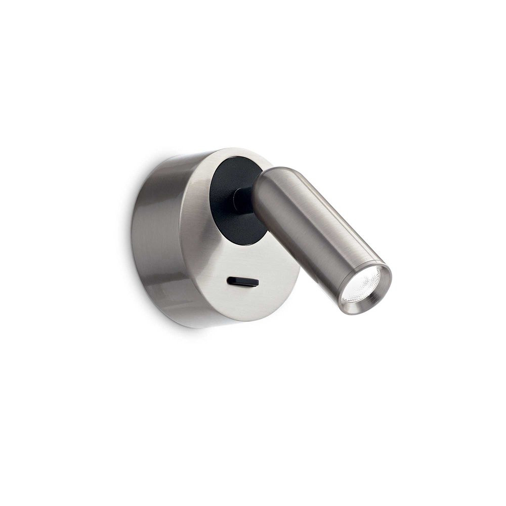 Applique Minimal Bean Round Metallo Cromo LED 3W 3000K | Essenziale