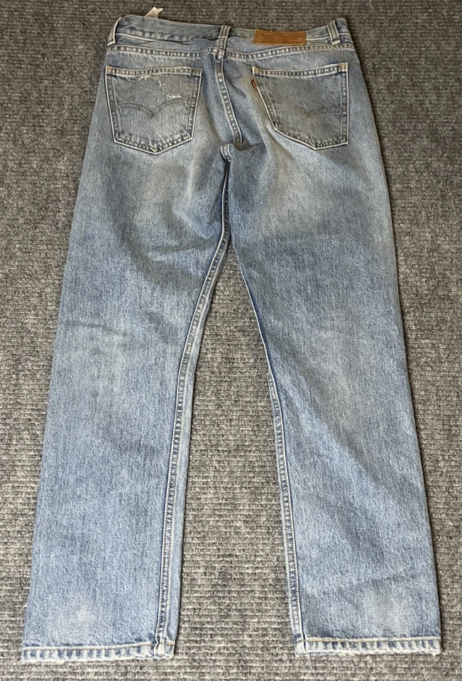 Pantalones de mezclilla rectos de colección años 90 LEVI'S 505 C naranja con lengüeta para mujer talla 27 lavado claro Foto 2 de 4