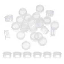 50Pcs 17mm/0.67" Plastic Salt and Pepper Shaker Stoppers Plug Replacement Clear