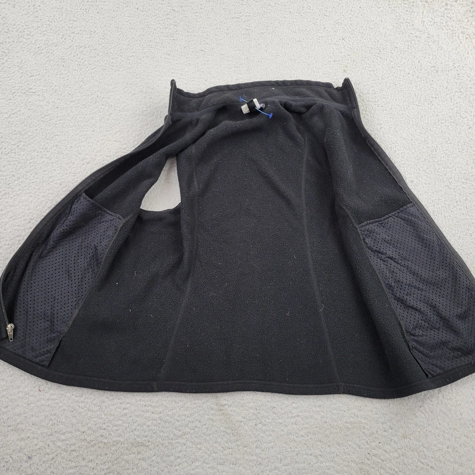Chaleco polar Patagonia Synchilla para mujer mediano negro bolsillos cremallera completa sin mangas Foto 3 de 4
