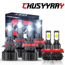 For Jeep Compass 2014-2021 Combo LED Headlights Hi Lo Beam Fog Lamps Bulbs Kit